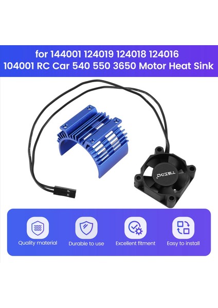 Motor Sebep Kapağı Wltoys Için Soğutma Fanı 144001 124019 124018 124016 104001 Rc Car 540 550 3650 Motor Isı Lavabosu 3 (Yurt Dışından) indirimleri