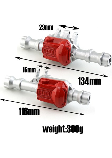 Traxxas Trx-4 Trx4 Için Metal Ön ve Arka Aks Kabuk Aksını 300G 1/10 Rc Paletli Araba Yükseltme Parçaları Siyah (Yurt Dışından) fiyatları