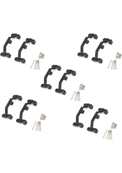 10X Metal Çekme Çubuğu Taban Koltuk Braketi Mn D90 D91 D99S MN90 MN99S 1/12 Rc Araba Yükseltme Parçaları Siyah (Yurt Dışından)