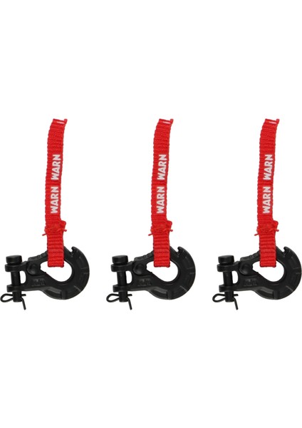 3x Metal Römork Kancası Vinç Kancası ile Vinç Çekme Etiketi 1/10 Rc Paletli Araba Eksenel SCX10 Traxxas Trx4 Parçaları (Yurt Dışından)