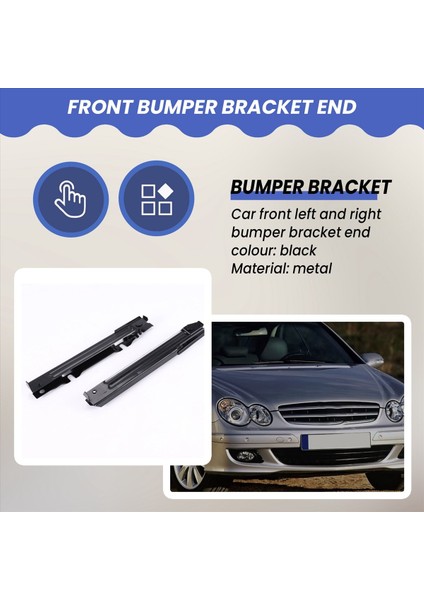 Mercedes W203 C-Serisi 2038801114 Için 2 Adet Ön Tampon Braketi Ucu (Yurt Dışından) fırsatları