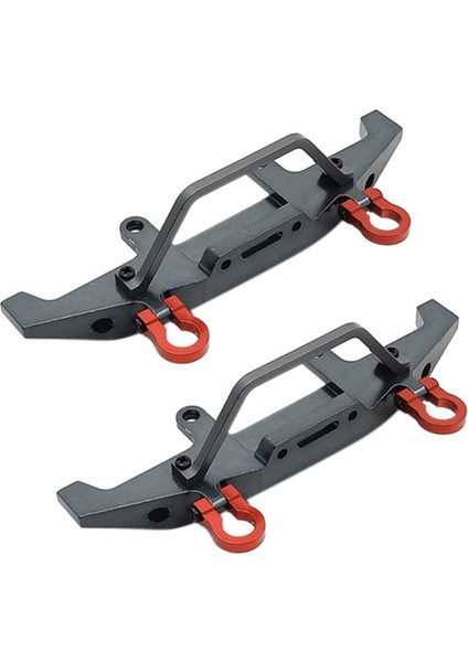 Wpl Için 2x Metal Ön Tampon C14 C24 C24-1 1/16 Rc Car 4x4 Kamyon ve Prwler Uprosta Parça Aksesuarları Titanyum (Yurt Dışından)