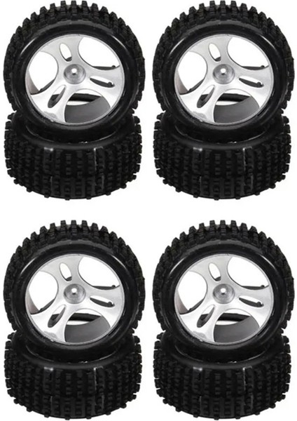 8pcs Wheels Lastikler Lastik Lastik A959-01 Wltoys A959 A959-B A959-A 1/18 Rc Araba Yedek Parçalar Aksesuarları (Yurt Dışından)