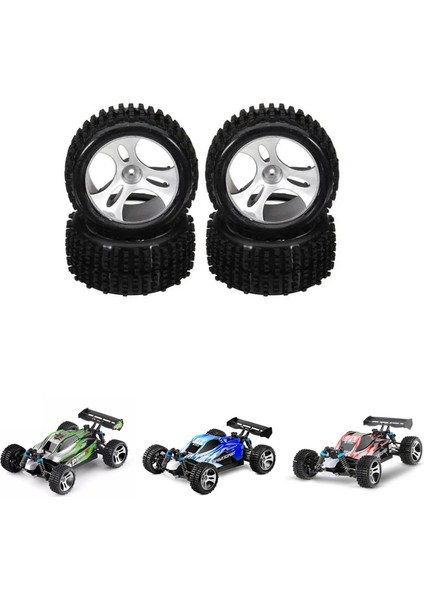 8pcs Wheels Lastikler Lastik Lastik A959-01 Wltoys A959 A959-B A959-A 1/18 Rc Araba Yedek Parçalar Aksesuarları (Yurt Dışından) modelleri