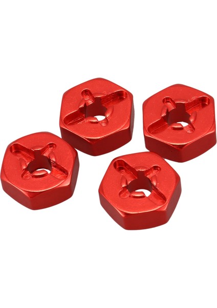 80X Alüminyum Alaşım 12MM Birleştirici Tekerlek Hub Hex Adaptör Wltoys Için Yükseltmeler 144001 1/14 Rc Araba Yedek Parçaları Kırmızı (Yurt Dışından) modelleri
