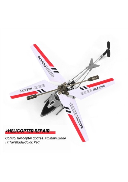 Syma 4 x Bıçaklar Syma S107 S107G Gyro Uzaktan Kumanda Helikopter Yedekleri Onarım Kırmızı (Yurt Dışından) fırsatları