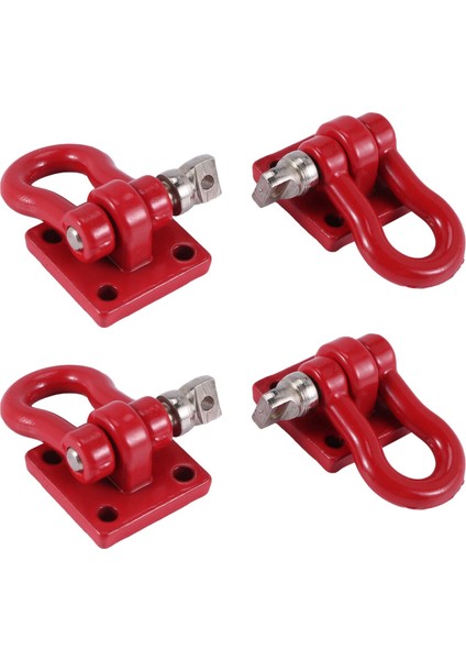 2 Çift Trailer Kancası 1 10 Ölçekli Aksesuar Rc Prıger Scx-10 Kamyon (Yurt Dışından)