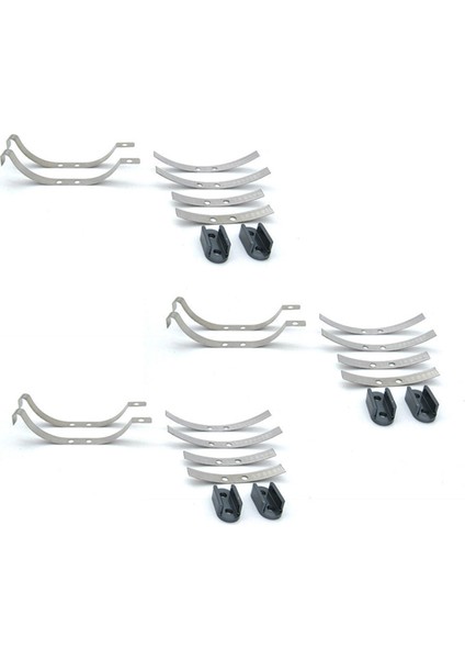 6 Çift Çelik Şok Emici Yaprak Yayları Wpl Için Süspansiyon D12 B14 B24 B16 B36 Rc Kamyon Araç Yükseltme Parçaları Aksesuar (Yurt Dışından)