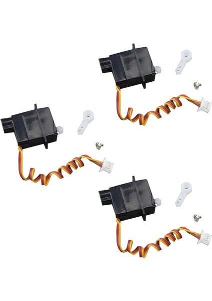 Wltoys V966 V911S V977 V930 V931 Xk K110 K124 A600 A800 Rc Helikopter Parçaları Aksesuarları Için 3x 1 9g Plastik Servo (Yurt Dışından)