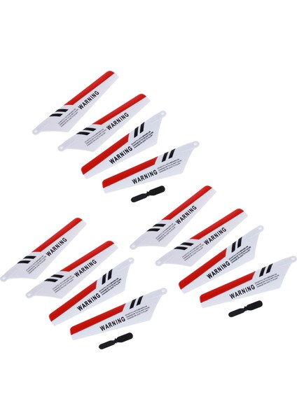 12 x Bıçaklar Syma S107 S107G Gyro Uzaktan Kumanda Helikopter Yedekleri Onarımı Kırmızı (Yurt Dışından)