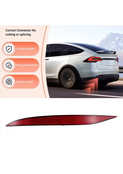 Tesla Için Otomobil Sol Arka Tampon Reflektör Lambası (Yurt Dışından) modelleri
