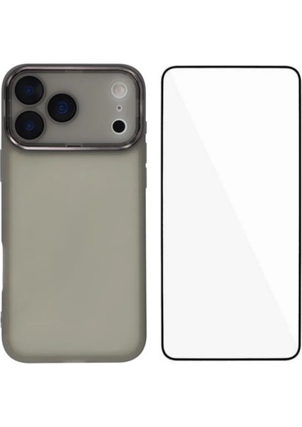 iPhone 17 Pro Tpu Kılıf Için Temperli Camlı Elektroliz Çerçeve Arka Kapak (Yurt Dışından)