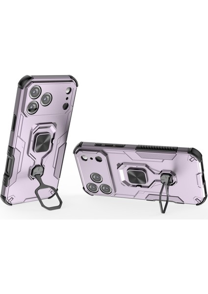 iPhone 17 Pro Pc Için Temperli Camlı Tpu Arka Kapak Destek Ayağı (Yurt Dışından) modelleri