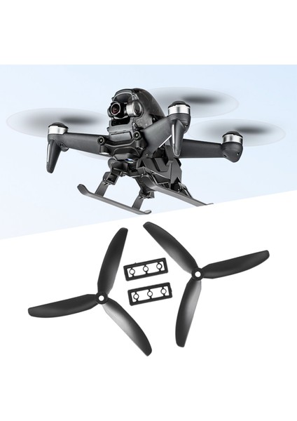1 Çift 5030 3-Bıçaklar Direct Drive Pervane Prop Cw/ccw Rc Uçak Uçakları (Siyah) (Yurt Dışından) modelleri