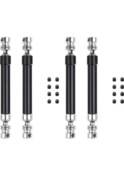 4pcs Metal Cvd Şaftı 110-160MM 1/10 Rc Kaya Traili Eksenel SCX10 90046 Traxxas Trx4 Siyah (Yurt Dışından)