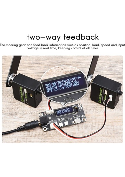 Waveshare SC15 Servo 17KG cm Yüksek Tork Programlanabilir Seri Bus Servo Yüksek Hassasiyetli Metal Dişli 180 ° Dönme Açısı Servo (Yurt Dışından) fırsatları