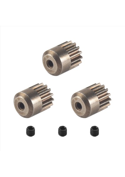 3pcs Metal Motor Dişli Pinyon Dişli Haıboxtıng Hbx 16889 16889A 16890 16890A SG1601 SG1602 Rc Araba Yedek Parçaları (Yurt Dışından) modelleri