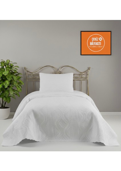 Tek Kişilik 2 Parça Ultrasonik Kapitoneli Yatak Örtüsü