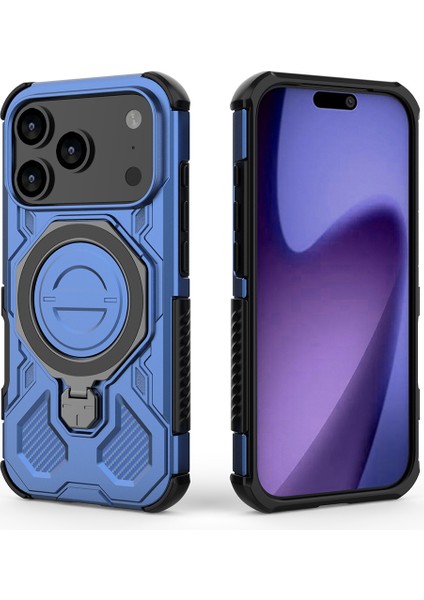 iPhone 17 Pro Manyetik Kılıf, Döndürülebilir Metal Ayaklı Darbeye Dayanıklı Pc + Tpu Telefon Arka Kapağı (Yurt Dışından) fırsatları