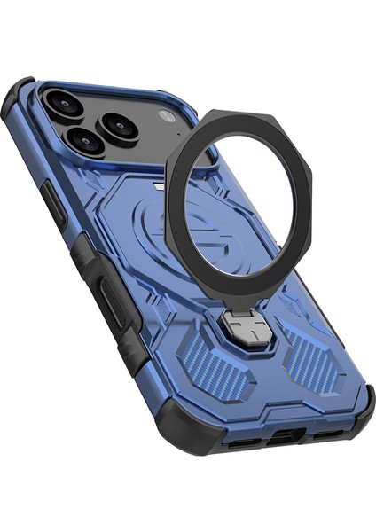 iPhone 17 Pro Manyetik Kılıf, Döndürülebilir Metal Ayaklı Darbeye Dayanıklı Pc + Tpu Telefon Arka Kapağı (Yurt Dışından) indirimleri