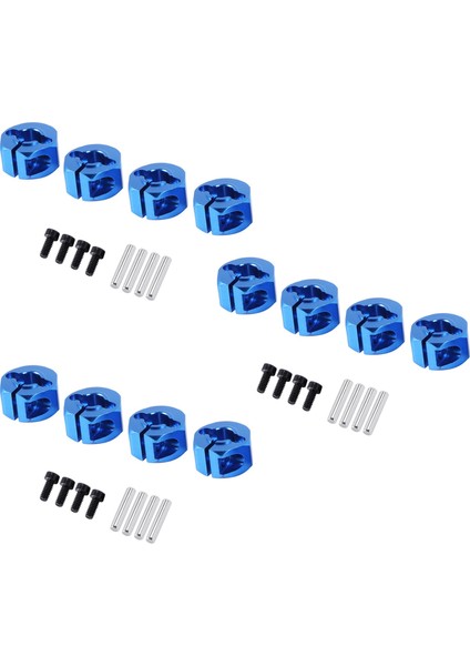 12X Mavi Rc Metal 7 0 Tekerlek Hex 12MM Hsp Hpı Tamiya Rc Arabası Için Pin Vidalı (Yurt Dışından)
