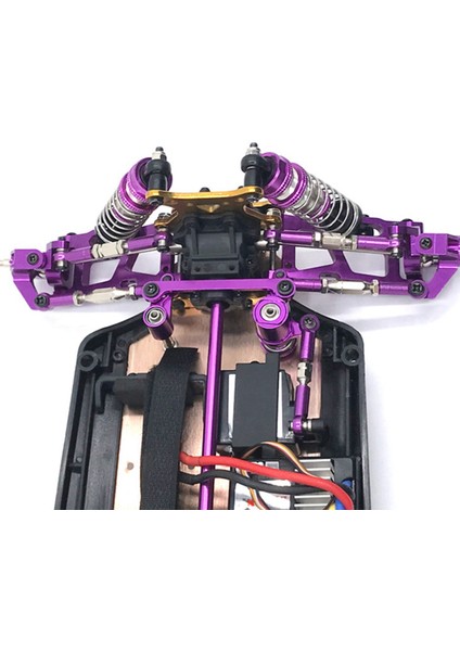 2x Metal Merkezi Sürücü Şaft Yükseltme Aksesuarları Wltoys 124019 124018 1/12 Rc Araba Yedek Parçaları Mor (Yurt Dışından) modelleri