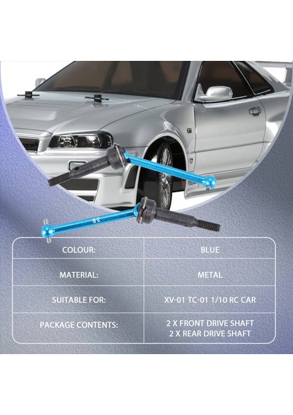 4pcs Ön ve Arka Şaft Cvd 54515 54516 42MM 39MM Tamiya Xv-01 Tc-01 XV01 TC01 1/10 Rc Araba Yükseltmeleri Parçaları Parçalar (Yurt Dışından) fırsatları