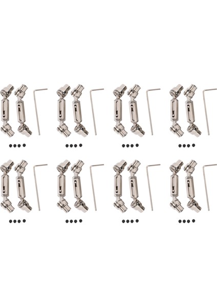 8set Ural Kamyon Rc Araç Yedek Parçalar Henglong Için Metal Ön Arka Mili Wpl Ural B36 B16 C14 C24 B24 (Yurt Dışından)