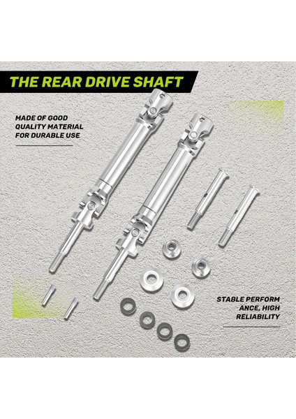 1/10 Traxxas 2WD Slash Slash Slash Pustler F-150 Yükseltme Parçaları Için Paslanmaz Çelik Ön Akslı Mil ve Arka Mili (Yurt Dışından) fırsatları