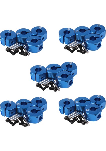 5x Rc Mavi Alüminyum 7 0 Tekerlek Hex 12MM Pim Vidalı 4p Hsp Hpı Tamiya Ca (Yurt Dışından)