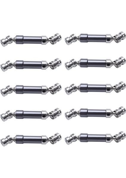 10PCS Metal Arka Merkez Şaftı Cvd Şanzıman Mil 1 12 Wltoys 12428 12423 Rc Araba Çöl Buggy Titanyum (Yurt Dışından)