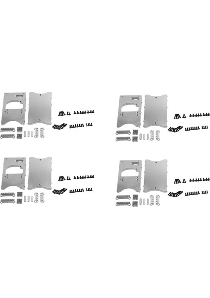 4x Metal Direksiyon Servo Mn Mn D90 D91 D96 D99 MN90 MN99S 1/12 Rc Araş Gümüş (Yurt Dışından)