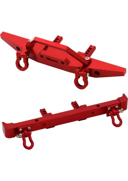 1/12 MN128 Çoban Uzaktan Kumanda Araç Parçaları Aksesuarları Yükseltme Ön Arka Tampon Tampon Koruma Kırmızı (Yurt Dışından)