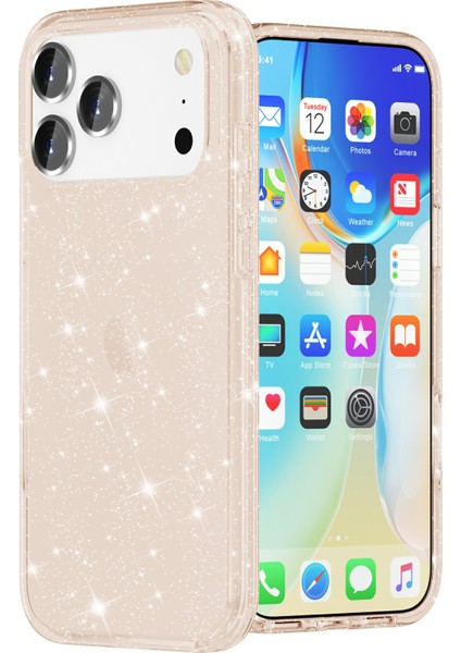 iPhone 17 Pro Için Parlak Toz Simli Yumuşak Tpu + Sert Pc Arka Kapak (Yurt Dışından) indirimleri