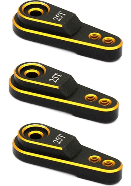 3x Sert Alüminyum Alaşım 25T M3 Direksiyon Bağlantısı Servo Kol Korsası 1/10 Rc Prıgler Traxxas Trx4 Metal Yükseltme Parçaları Altın (Yurt Dışından)