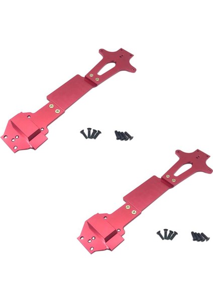 Wltoys Için 2x 144001 Rc Araba Yükseltme Yedek Parçalar Metal Ikinci Kat Panosu 144001-1259 Kırmızı (Yurt Dışından)