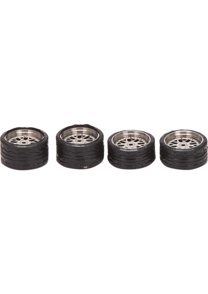 4pcs 1/64 Ölçekli Buharlayıcı Alaşım Tekerlekleri Lastik Alaşım Model Araba Genel Modifiye Lastik 1 64 Araçlar Genel Model Lastik J33 (Yurt Dışından) modelleri
