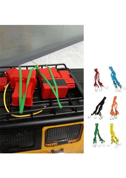 2pcs Elastik Çatı Bagaj Raf Halat 1/10 Rc Paletli Araba Eksenel SCX10 Traxxas Trx4 RC4WD D90 Mst 6 (Yurt Dışından) modelleri