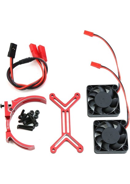 5687 56113 Motorlu Isı Lavabosu Çift Soğutma Fanı Isir Sebzesi 56-58MM 1/5 Traxxas Xmaxx Xrt Arrma Kraton Yükseltme Parçaları Kırmızı (Yurt Dışından)