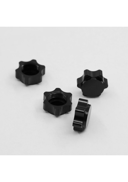 8pcs Alüminyum Tekerlek Göbek Kapağı 1/8 Rc Araba Için 17MM Altıgen Somun Siyah (Yurt Dışından) fiyatları