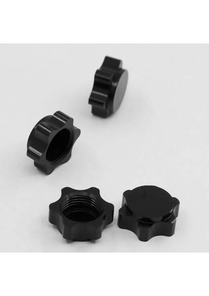 8pcs Alüminyum Tekerlek Göbek Kapağı 1/8 Rc Araba Için 17MM Altıgen Somun Siyah (Yurt Dışından) modelleri