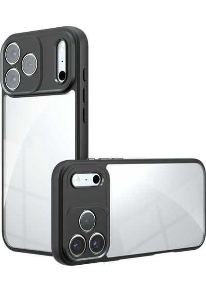 iPhone 17 Pro Tpu + Pc Darbeye Dayanıklı Şeffaf Telefon Kılıfı (Yurt Dışından)