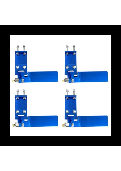 4x Rc Tekne Alüminyum Alaşım Markası 75MM Metal Emme Su Dümeni Uzaktan Kumanda Rc Tekneleri Için Cnc Parçalar Mavi (Yurt Dışından)