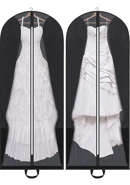 Gelin Gelinlik Elbise Giysi Çantası Katlanabilir Portatif Seyahat Kapakları Giysi Torbaları Cepleri ile Asılı Bagaj Depolama (Yurt Dışından)