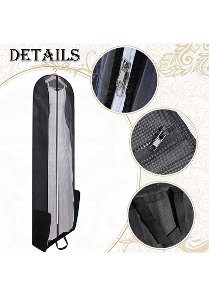 Gelin Gelinlik Elbise Giysi Çantası Katlanabilir Portatif Seyahat Kapakları Giysi Torbaları Cepleri ile Asılı Bagaj Depolama (Yurt Dışından) fiyatları