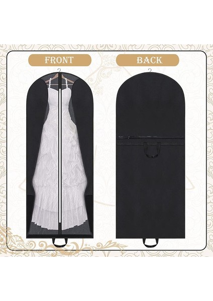 Gelin Gelinlik Elbise Giysi Çantası Katlanabilir Portatif Seyahat Kapakları Giysi Torbaları Cepleri ile Asılı Bagaj Depolama (Yurt Dışından) fırsatları