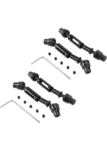 4x Metal Ön Arka Mili 1/16 Wpl B36 B16 C1 C14 C24 B24 Henglong Kamyon Rc Araba Yedek Parçaları (Yurt Dışından)