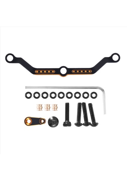 2pcs Metal Direksiyon Bağlantısı ve Servo Boynuz Servo Kolu 9748 9740 TRX4M 1/18 Rc Prwler Car Usramsay Aksesuarları Sarı (Yurt Dışından)