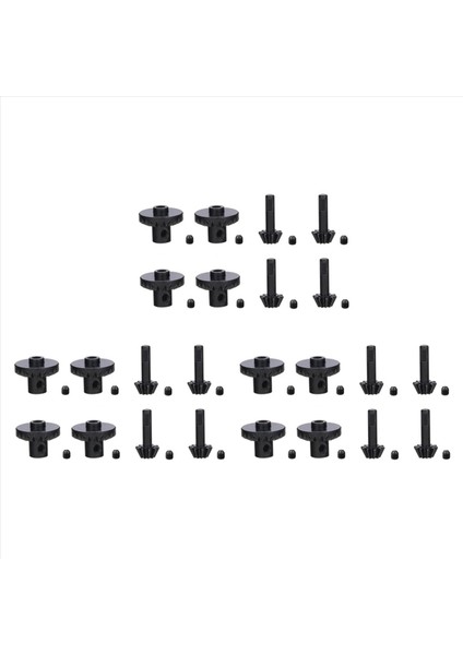 24PCS Çelik Ön ve Arka Aks Dişli Milini Dişli Yükseltme Aksesuarları Wpl C14 C24 B24 B36 Mn D90 D99 MN99S Parçalar (Yurt Dışından)