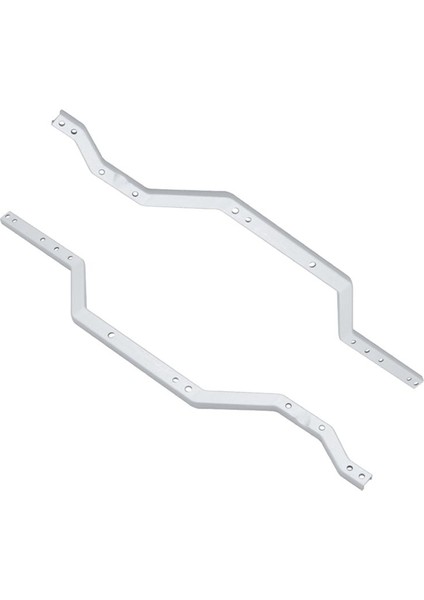 2pcs Metal Kiriş Yan Çerçeve Şasi Rayları 1/18 Rc Paletli Araba TRX4M Trx4-M Yükseltme Parça Gümüş (Yurt Dışından)